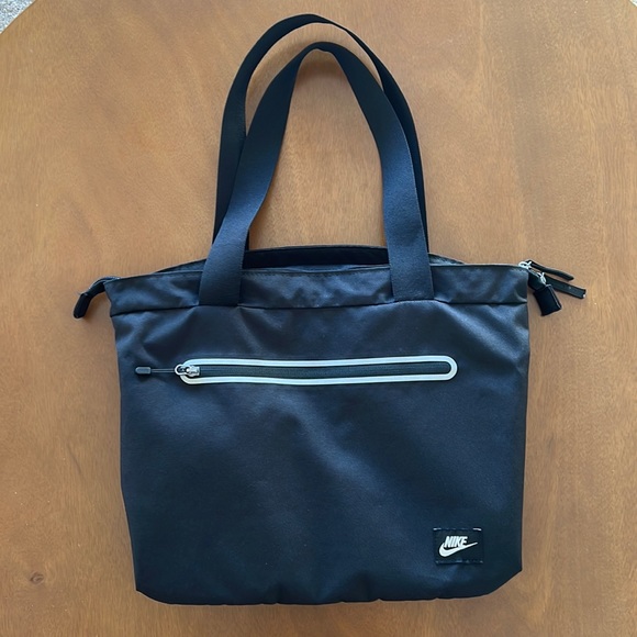 Nike Bags Nike Tech Tote Bag In Black Medium Size Multiple Pockets 2 Compartments Poshmark